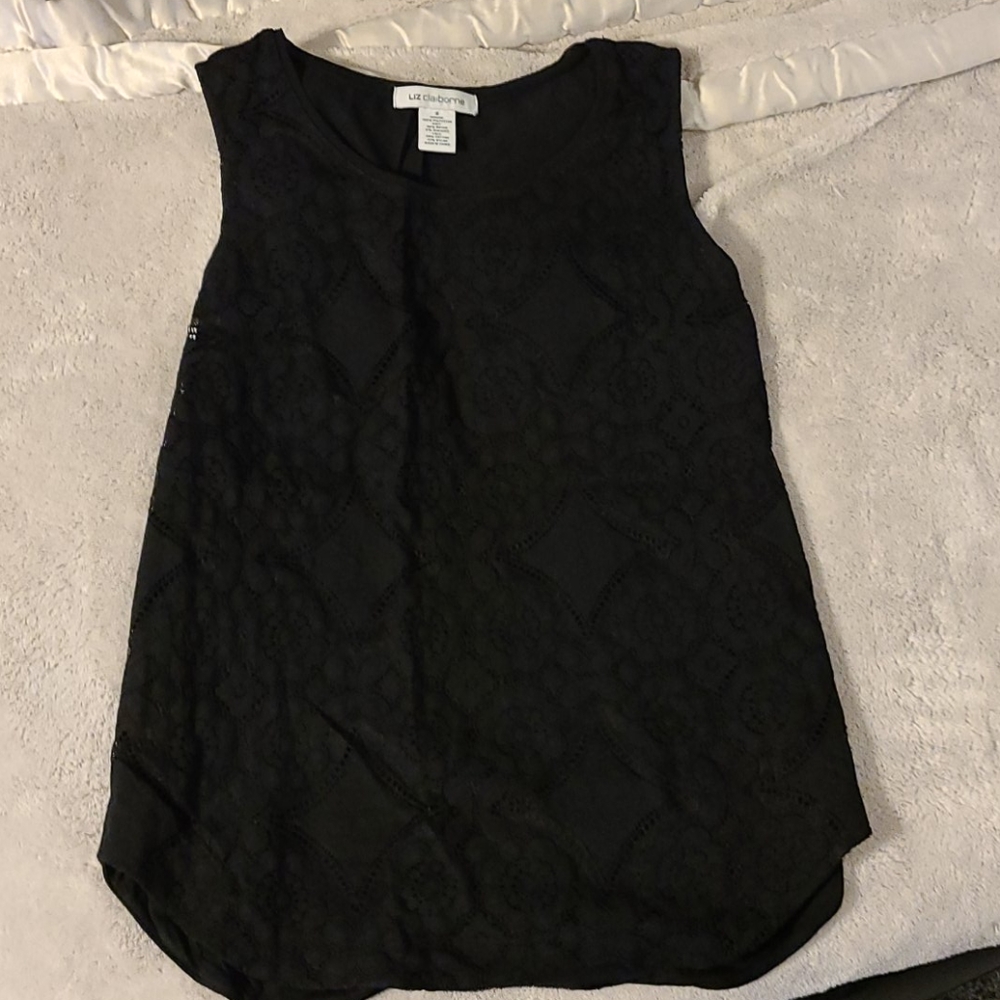 Liz Claiborne black tank size small